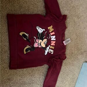 Minnie Mouse Kids Maroon Sweatshirt